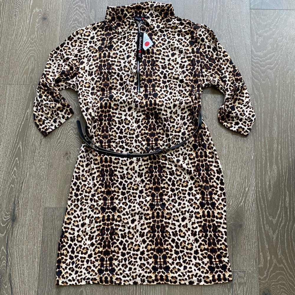 Absolutely It Leopard Print Dress